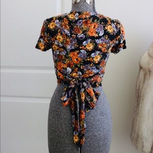 OLIVACEOUS 2 PIECE FLORAL SET